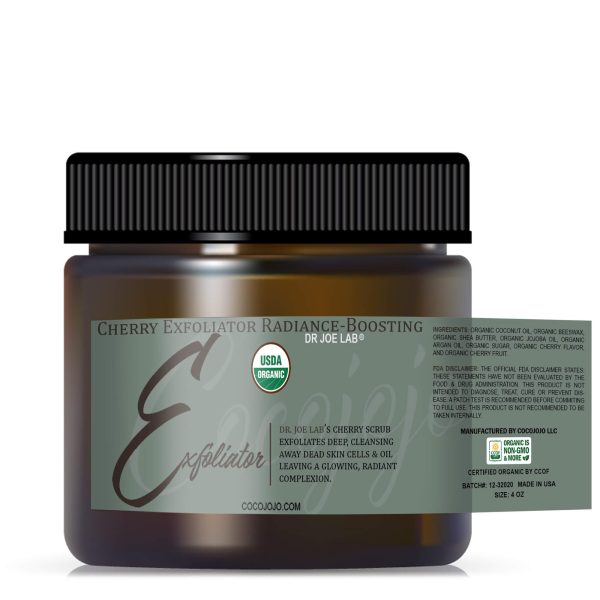 Radiance Boosting Cherry Exfoliator Scrub - USDA Certified Organic - Image 4