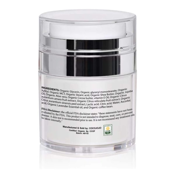 Coffee Oil Eye Cream - USDA Certified Organic - Image 2
