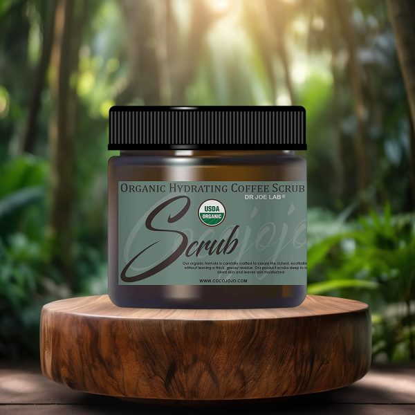 Hydrating Anti Aging Coffee Scrub USDA Certified Organic..