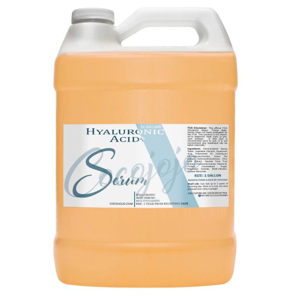 hyaluronic acid serum plus multivitamins facial skin face hydration deep nourishment gallon 128 oz
