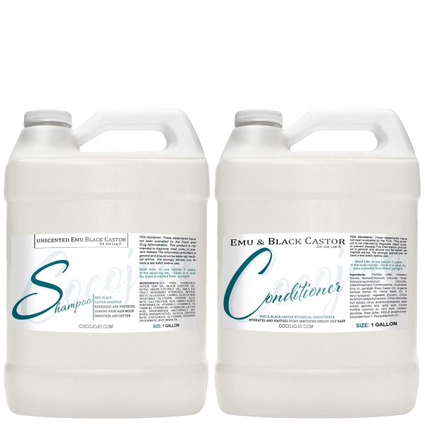 Emu Black Castor Shampoo and Conditioner
