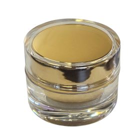 Golden Acrylic Jar with Lid
