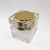 Acrylic Jar with Gold Accents